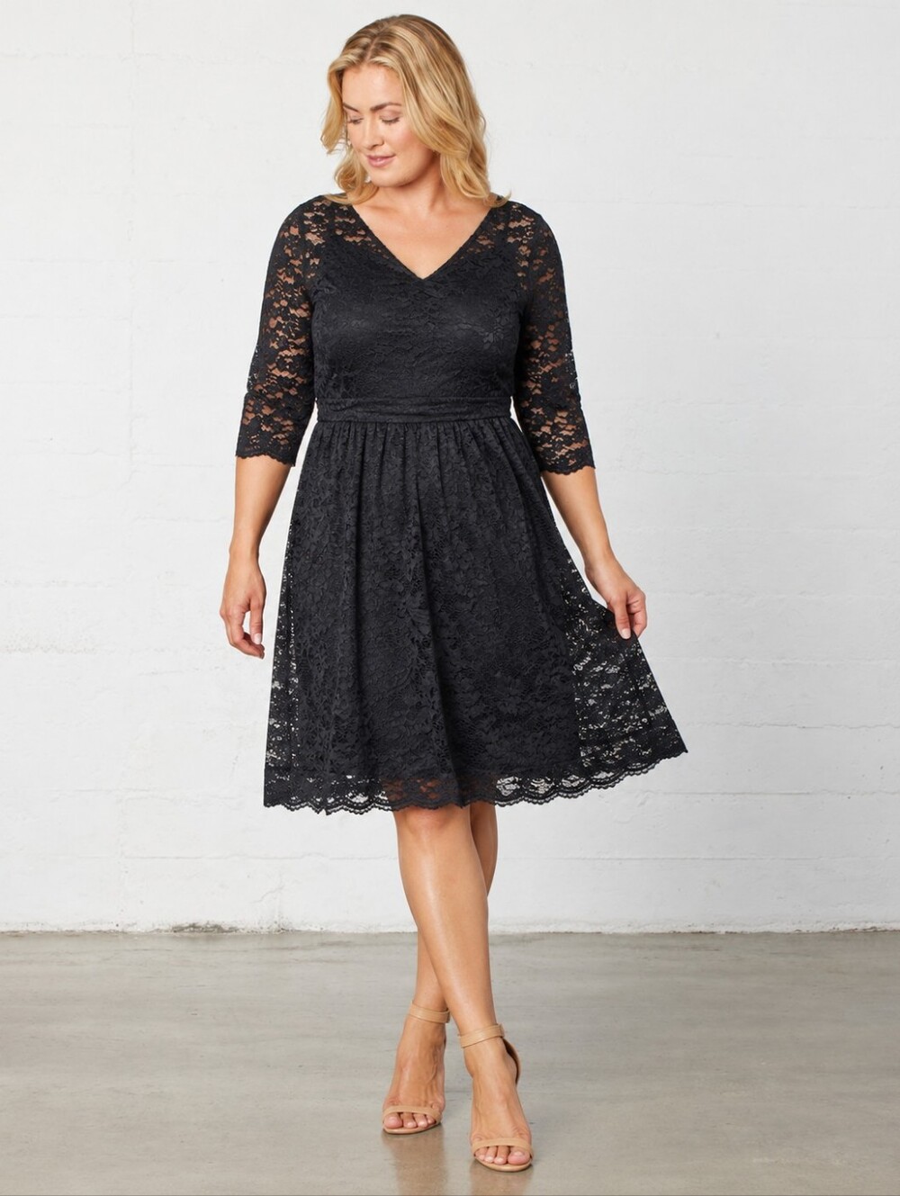 Dressystar Women's Lace Black Dress NWT Classic